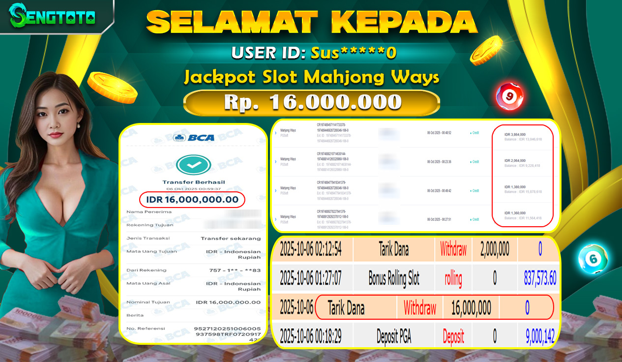 BUKTI PEMBAYARAN SLOT MAHJONG WAYS