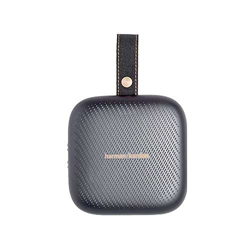 Amazon: Harman Kardon Neo, Bocina Portátil Bluetooth, 3 W de Potencia, Reproducción 10 Horas, Resistente al Agua IPX7 - Gris