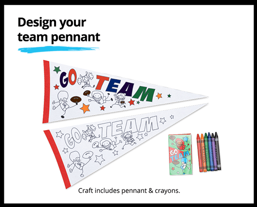 Free Pennant Craft Activity for Kids at JCPenney on Sept 9 Free Pennant Craft Activity for Kids at JCPenney on Sept 9