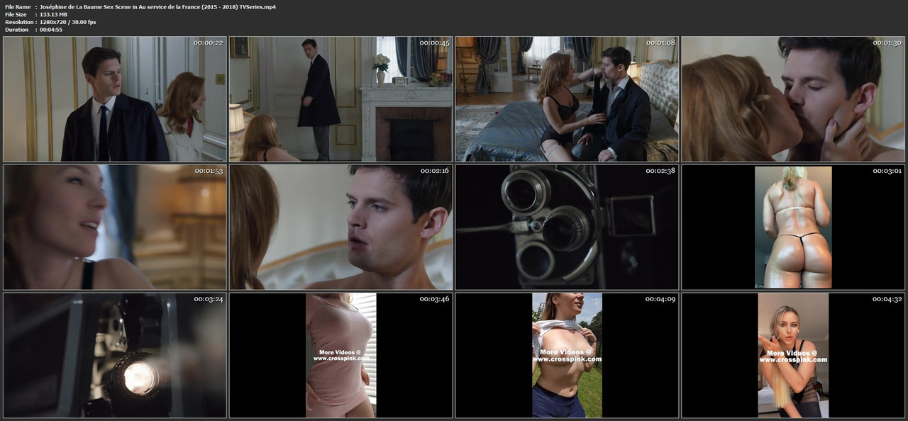 Joséphine de La Baume Sex Scene in Au service de la France (2015 - 2018) TVSeries.mp4