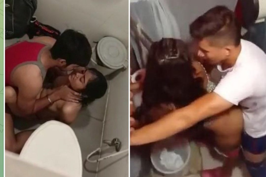 Girlfriend caught fucking in bathroom leaked viral MMS exclusive