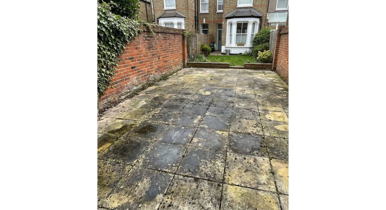 Patio Before Cleaning