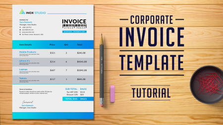 How to Design Invoice Template In Photoshop | In Depth Tutorial