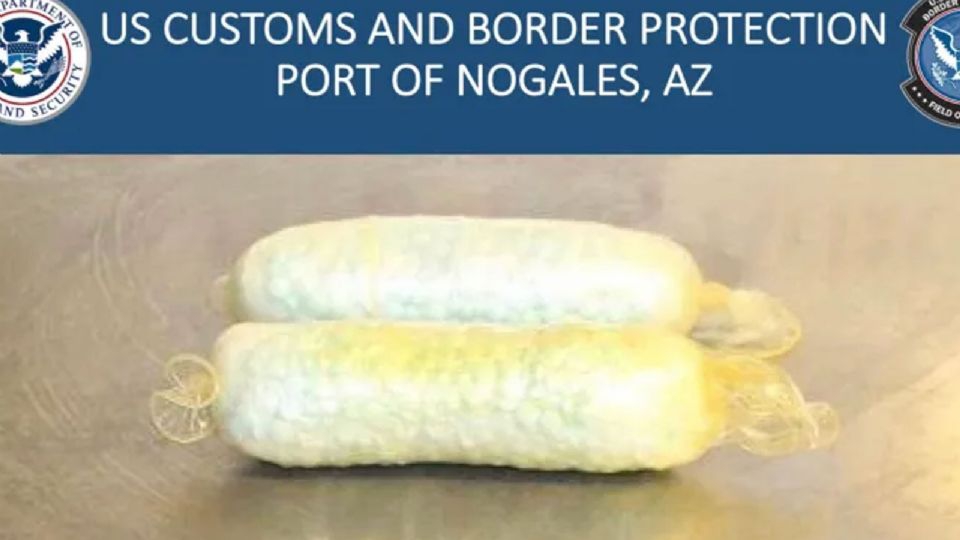 Arrestan en garita de Nogales a mujer que llevaba fentanilo escondido en par de preservativos