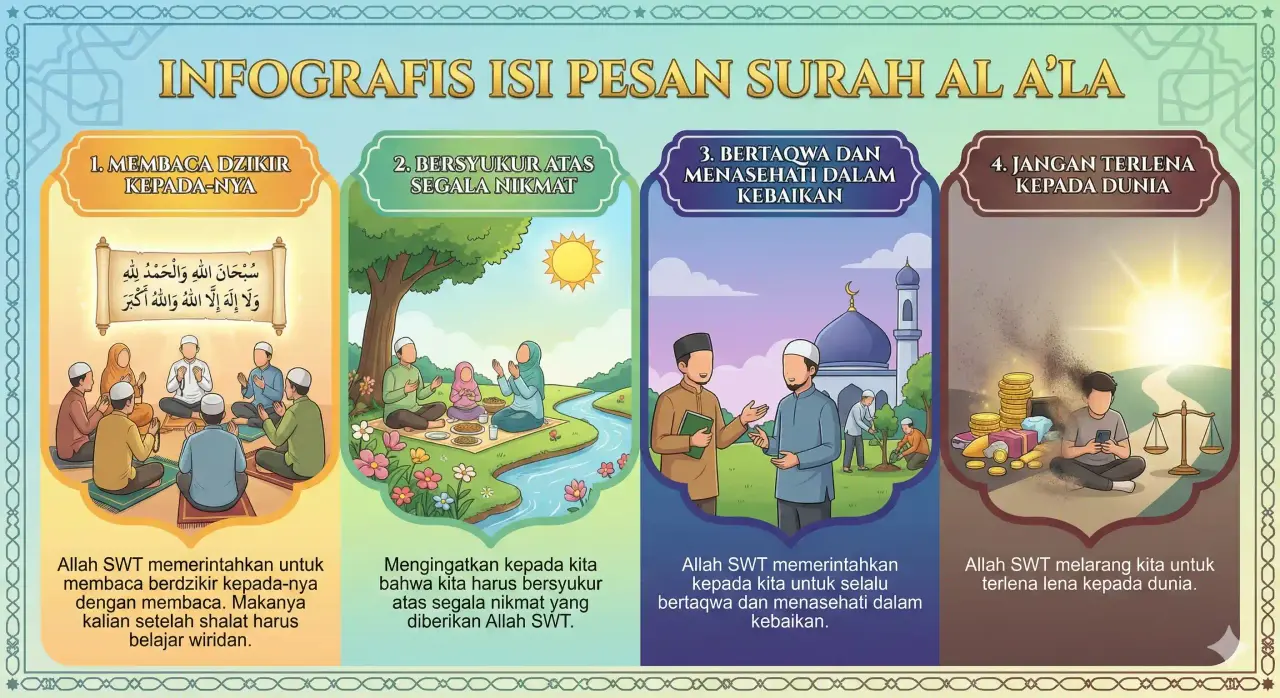 Infografis Surah Al-A'la