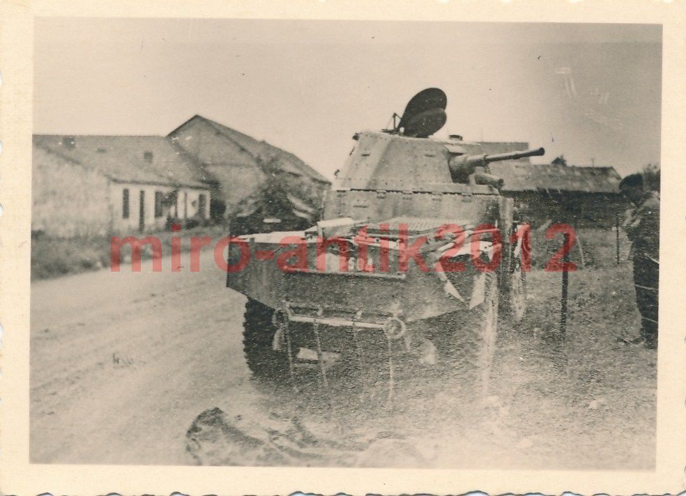 Foto, Wehrmacht, Blick auf einen französischen P