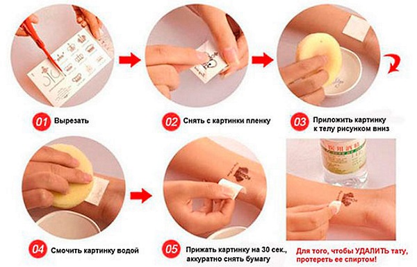 Как делают временное тату на 2 недели, 3 месяца с помощью карандаша для глаз, принтера, хной, ручкой