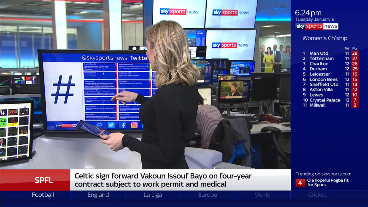 08 January - 18.00.00 - Sky Sports News At 6 2019. A comprehensi