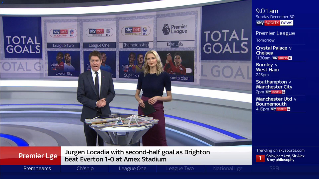 30 December - 09.00.00 - Total Goals. Enjoy all the goals from t