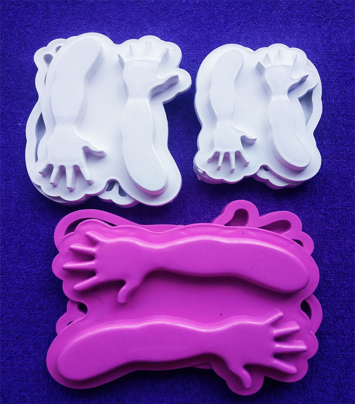 Molde para foami brazos para muñecos eva