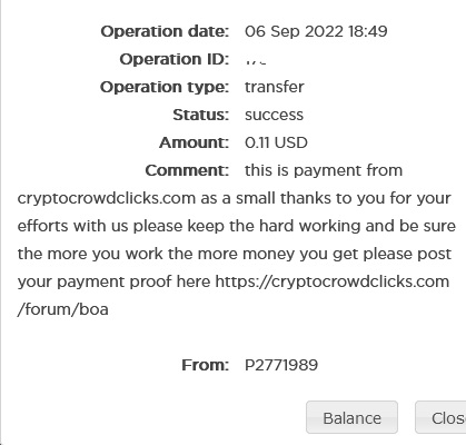 2nd payment cryptocrowdclicks