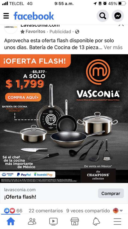 La Vasconia Batería Vasconia masterchef varias piezas GRAN PRECIO! 