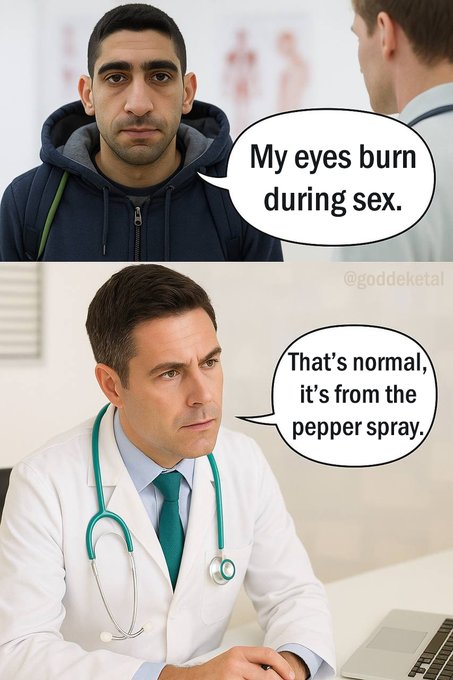 My eyes burn during sex