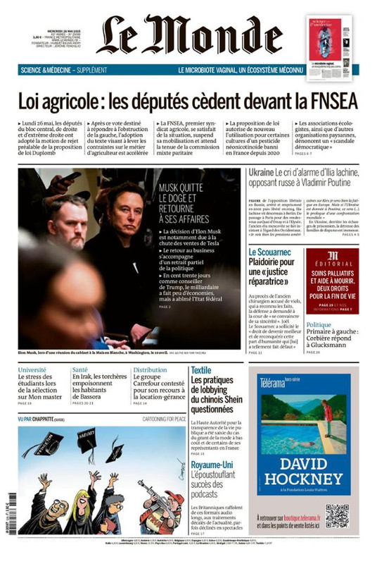 Le Monde Du Mercredi 28 Mai 2025