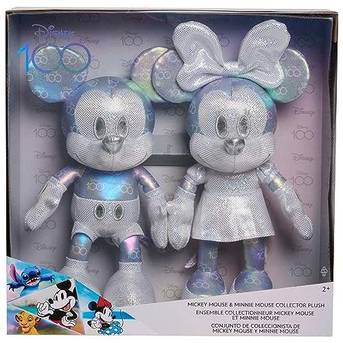 Amazon: DISNEY - Peluches Mickey & Minnie - Edicion Coleccionista Disney 100 Años 