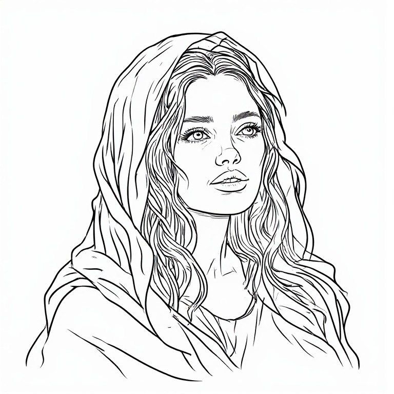 Madonna-l-Line-drawing-natural-(49)