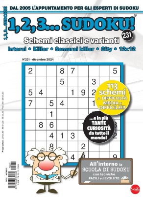 123 Sudoku N.231 - Dicembre 2024