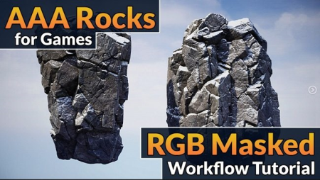 AAA Rocks for Games - RGB Masked Workflow