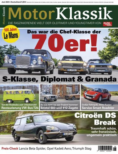 Cover: Auto Motor Sport Klassik Magazin Juni No 06 2023