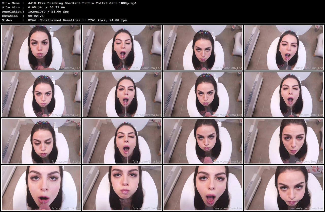4410 Piss Drinking Obedient Little Toilet Girl 1080p mp4