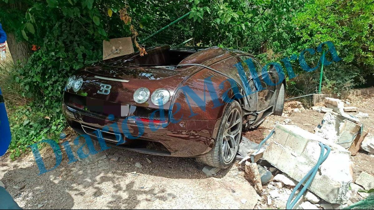 Bugatti de Cristiano Ronaldo sufre accidente en Mallorca