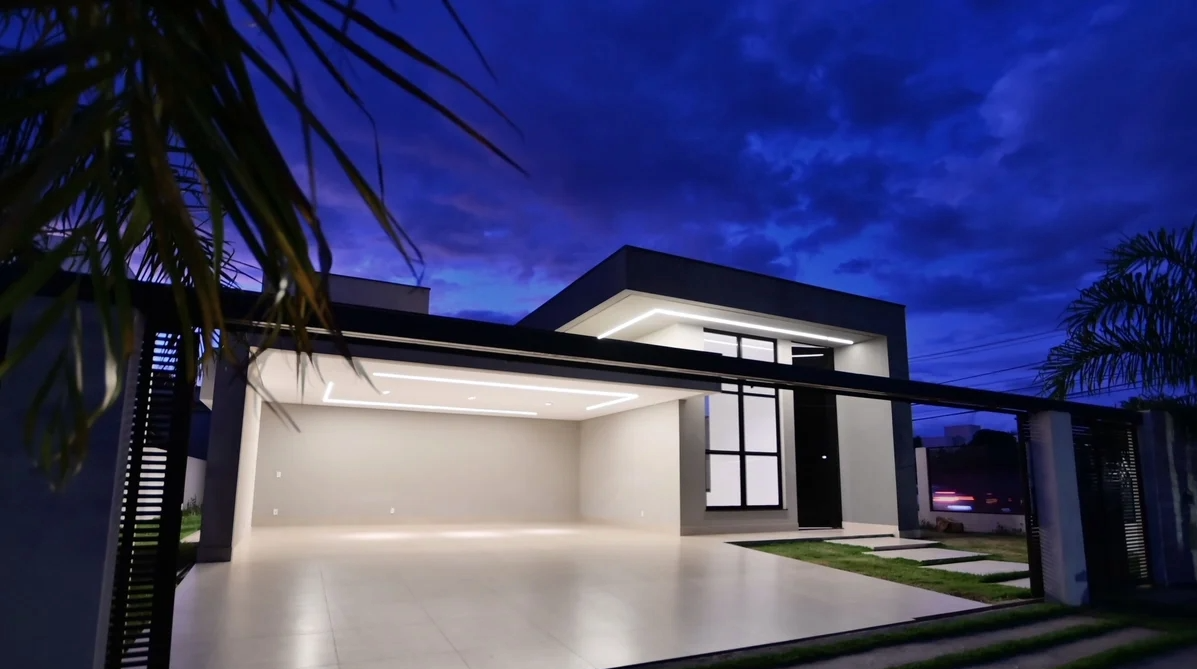 Fachada Garagem noite