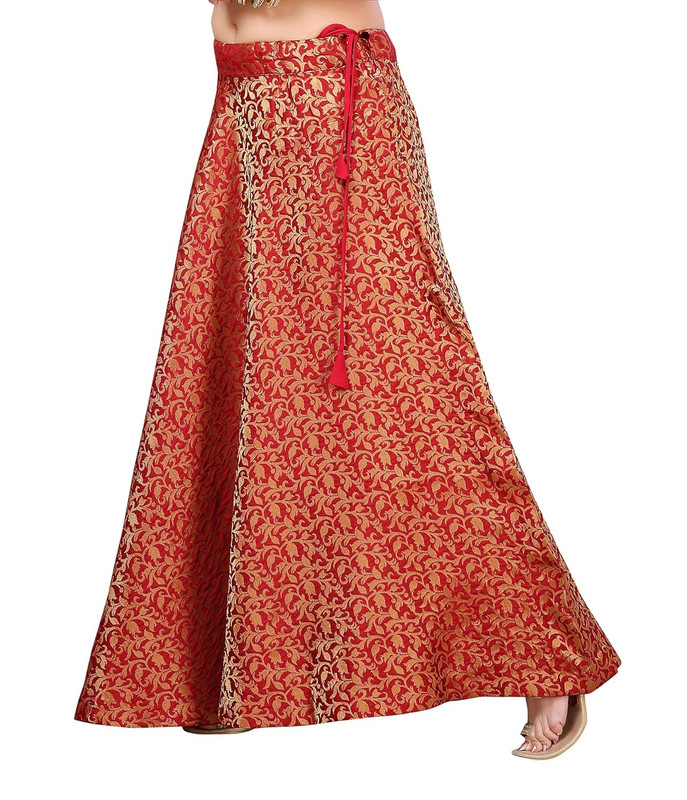 Women's Maxi Skirt Flared Bollywood Lehenga Choli Belly Dancing Skirts Partywear - Picture 4 of 47