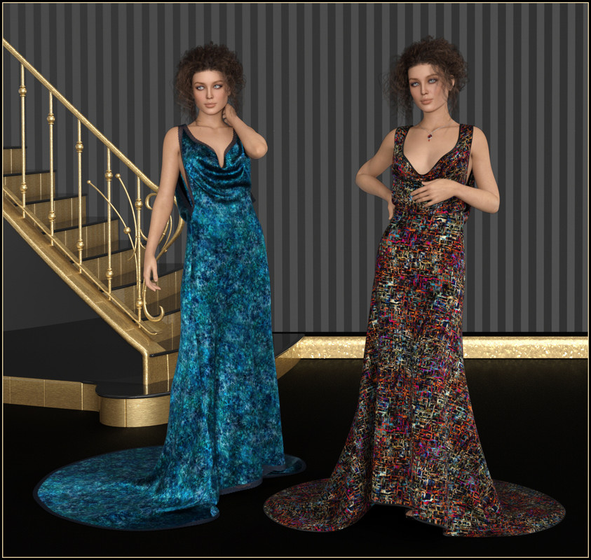 dForce - Harlow Gown for G8F dForce - Harlow Gown for G8F