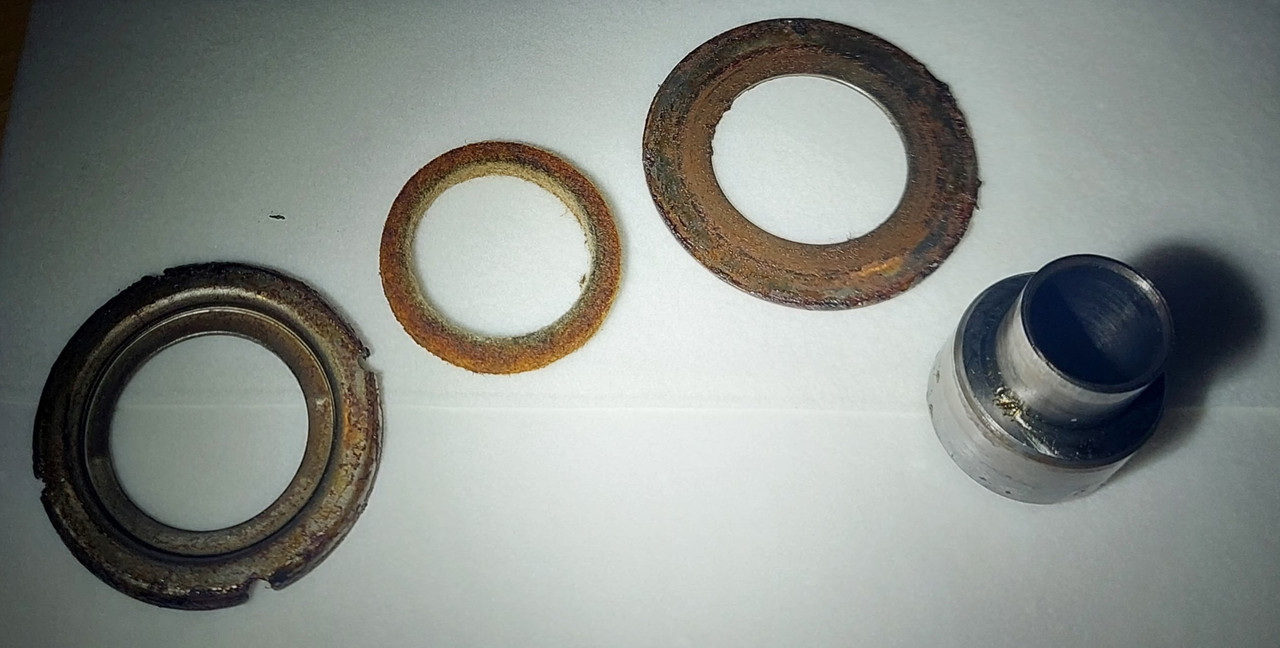 Tips on removing the rear brake drum dished washer?