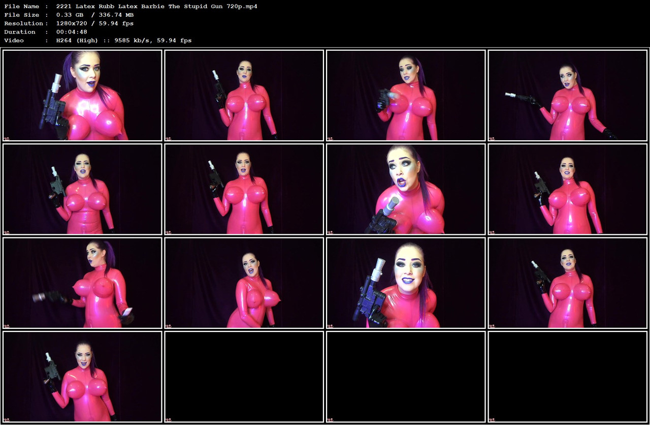 2221 Latex Rubb Latex Barbie The Stupid Gun 720p mp4