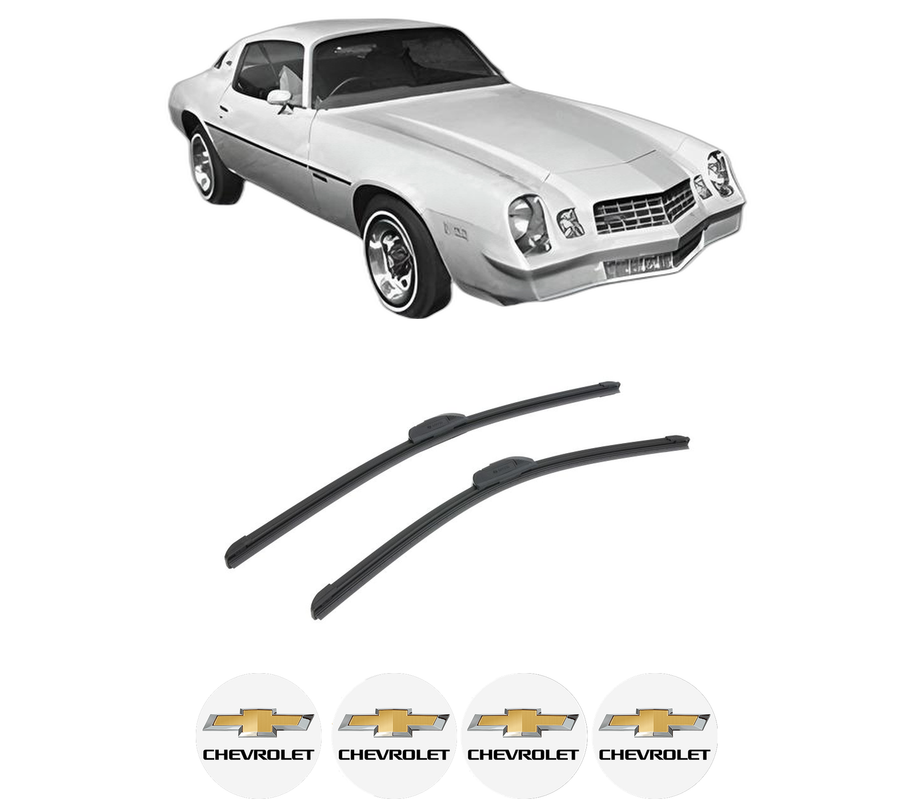 Set stergatoare auto CHEVROLET CAMARO din 2009-2016, pentru parbriz auto, 2 bucati, Bosch Aerotwin Retrofit, din cauciuc siliconat rezistent, 4 Stickere Auto CHEVROLET