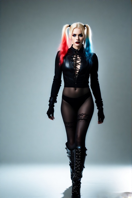 Harley-Quinn-in-black-Gothic-u-52