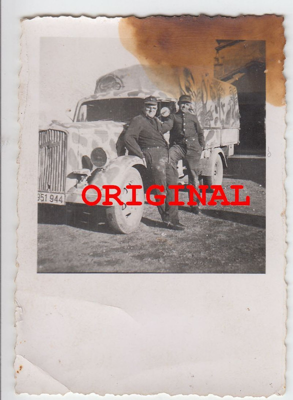 Foto 2wk Südfront Italien WH-Fahrzeug Tarnung Ca