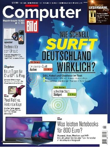 Cover: Computer Bild Magazin No 15 vom 14  Juli 2023
