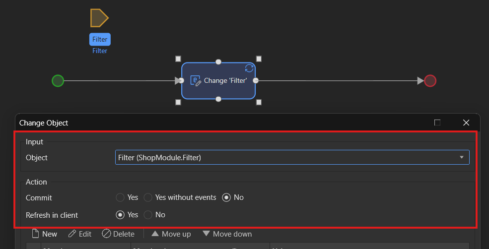 Change Object with Refresh