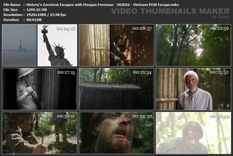 History's Greatest Escapes with Morgan Freeman - S02E02 - Vietnam POW Escape.mkv