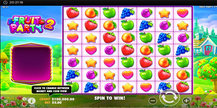 Pola Simbol Mengalir Di Slot Fruit Party 2