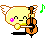 a little angel blob playing the cello