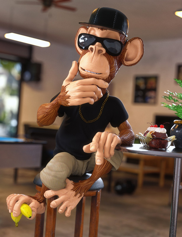 Alfred the Toon Monkey  (reup)