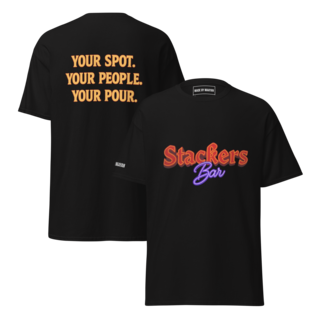 Stackers Bar T-Shirt Front and Back