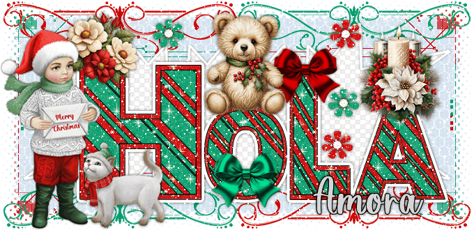 Hola Christmas Bear amora