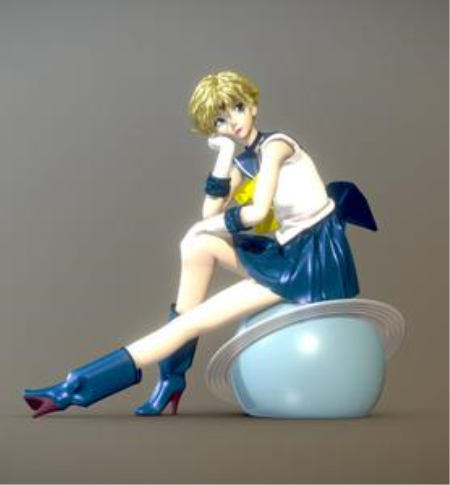Sailor Moon Eternal – Haruka Tenou v2 – 3D Print Model Sailor Moon Eternal – Haruka Tenou v2 – 3D Print Model