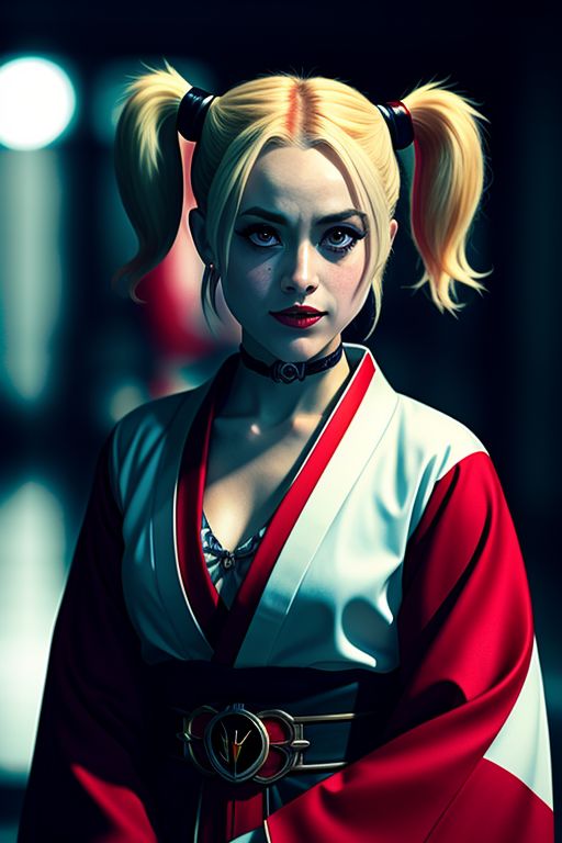 Harley-Quinn-wearing-a-kimono-6