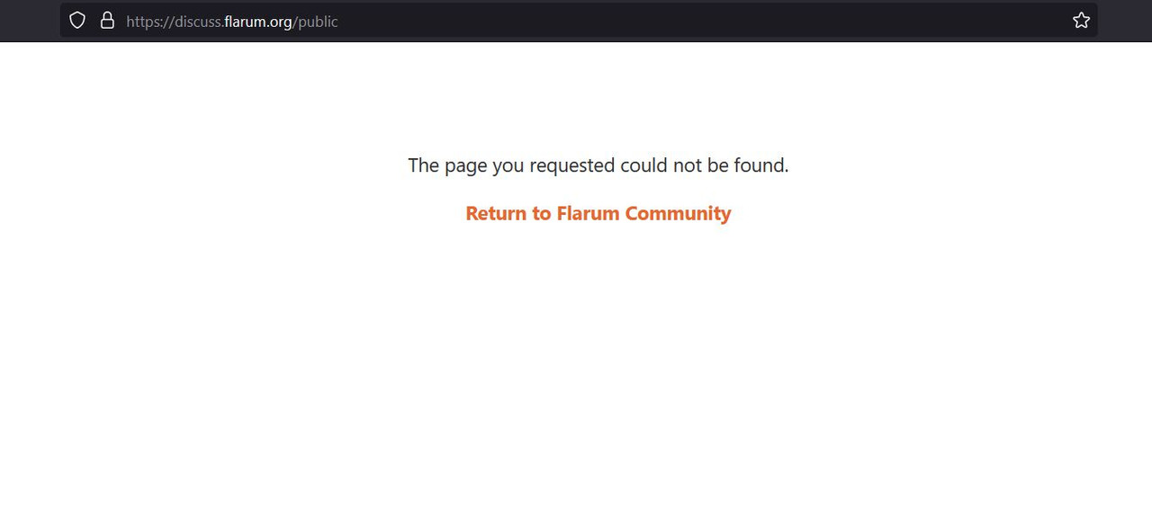 An error occurred while trying to load this page. - Flarum Community
