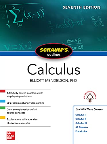 Schaum's Outline of Calculus, 7th Edition [True PDF]