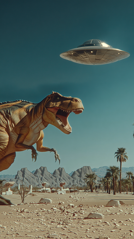 dino bites at UFO