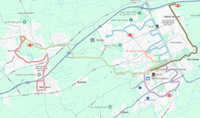 Bus route map