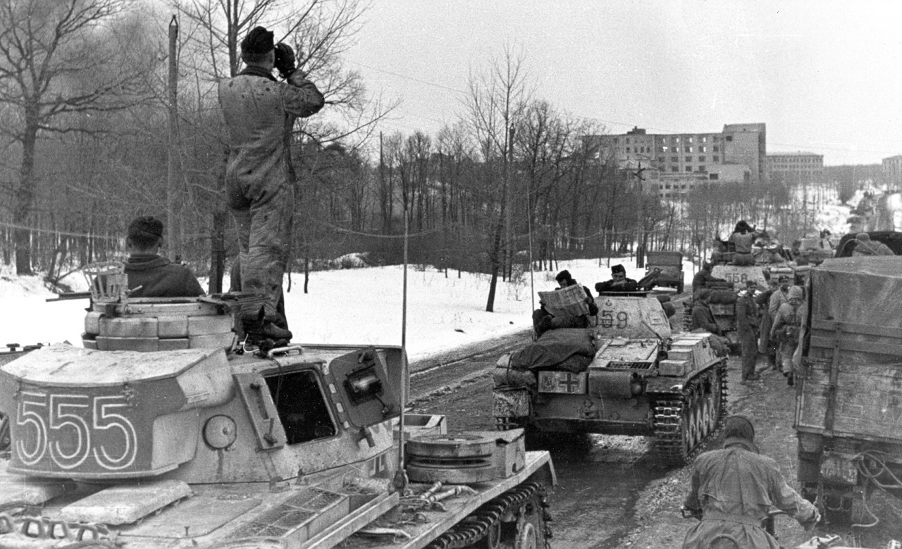 Fuerzas del 1er Cuerpo Panzer de la Leibstandarte SS durante el sitio de Kharkov, invierno de 1943