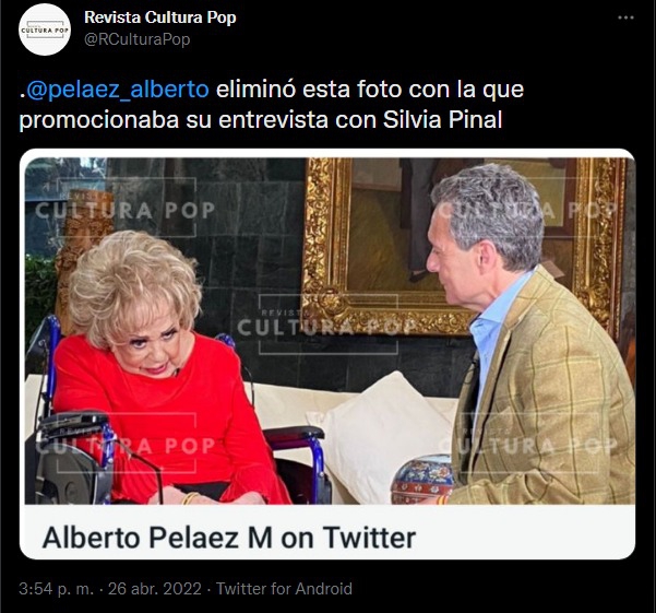 Foto filtrada de Silvia Pinal causa indignación por esta razón
