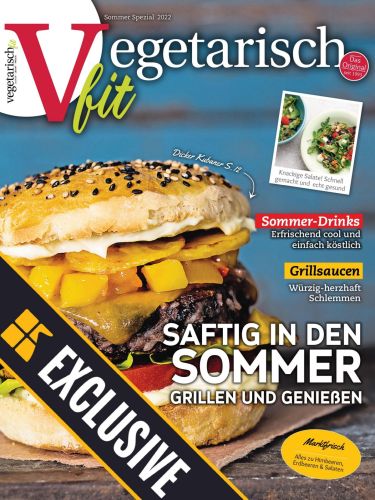 Cover: Vegetarisch Fit Magazin Sommer Spezial 2022